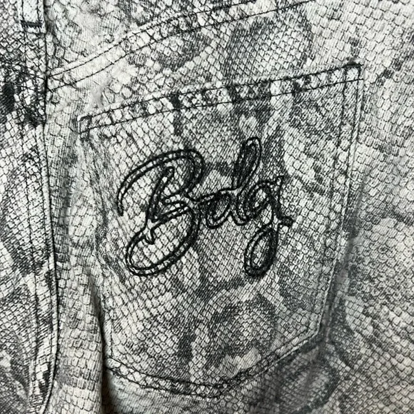BDG Gray Snake Print Straight Leg Jeans - Picture 4 of 6